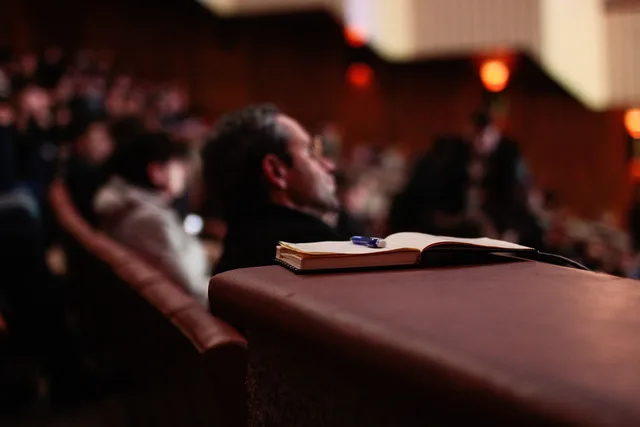 book, pen, people, auditorium, seminar, listen, auditorium, seminar, seminar, seminar, seminar, seminar. Making event summaries available to absent members